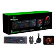2498308-800-auto Kit Teclado & Mouse Monster - Kit 4 en 1 Crew Insertion